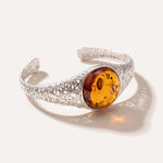 Handmade Modern Amber Arm Cuff — Baltic amber and sterling silver jewellery by Baltic Beauty