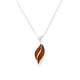 Wavy Amber Pendant - Baltic Beauty