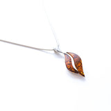 Wavy Amber Pendant - Baltic Beauty