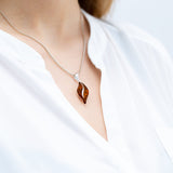 Wavy Amber Pendant - Baltic Beauty