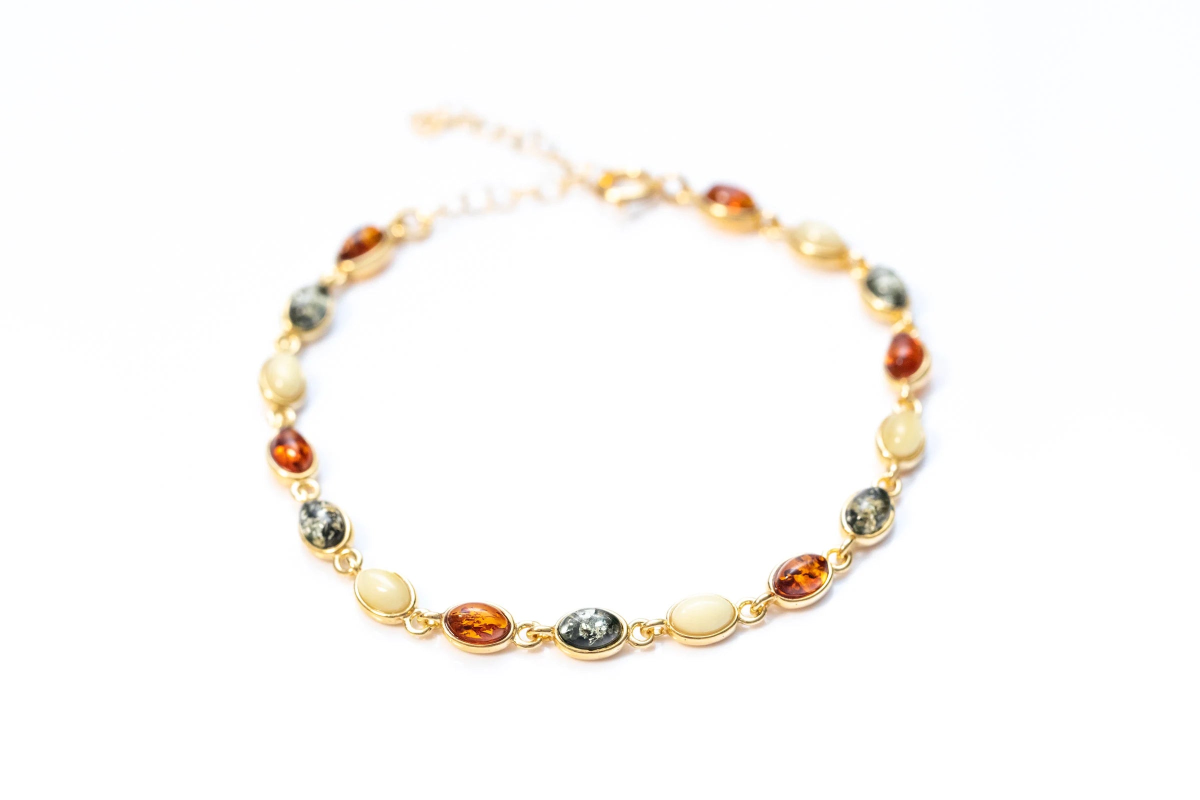 Multicoloured Gold Bracelet - Baltic Beauty