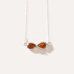 Infinity Charm Necklace — Baltic amber and sterling silver jewellery by Baltic Beauty