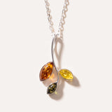 Little Multicolour Amber Pendant — Baltic amber and sterling silver jewellery by Baltic Beauty
