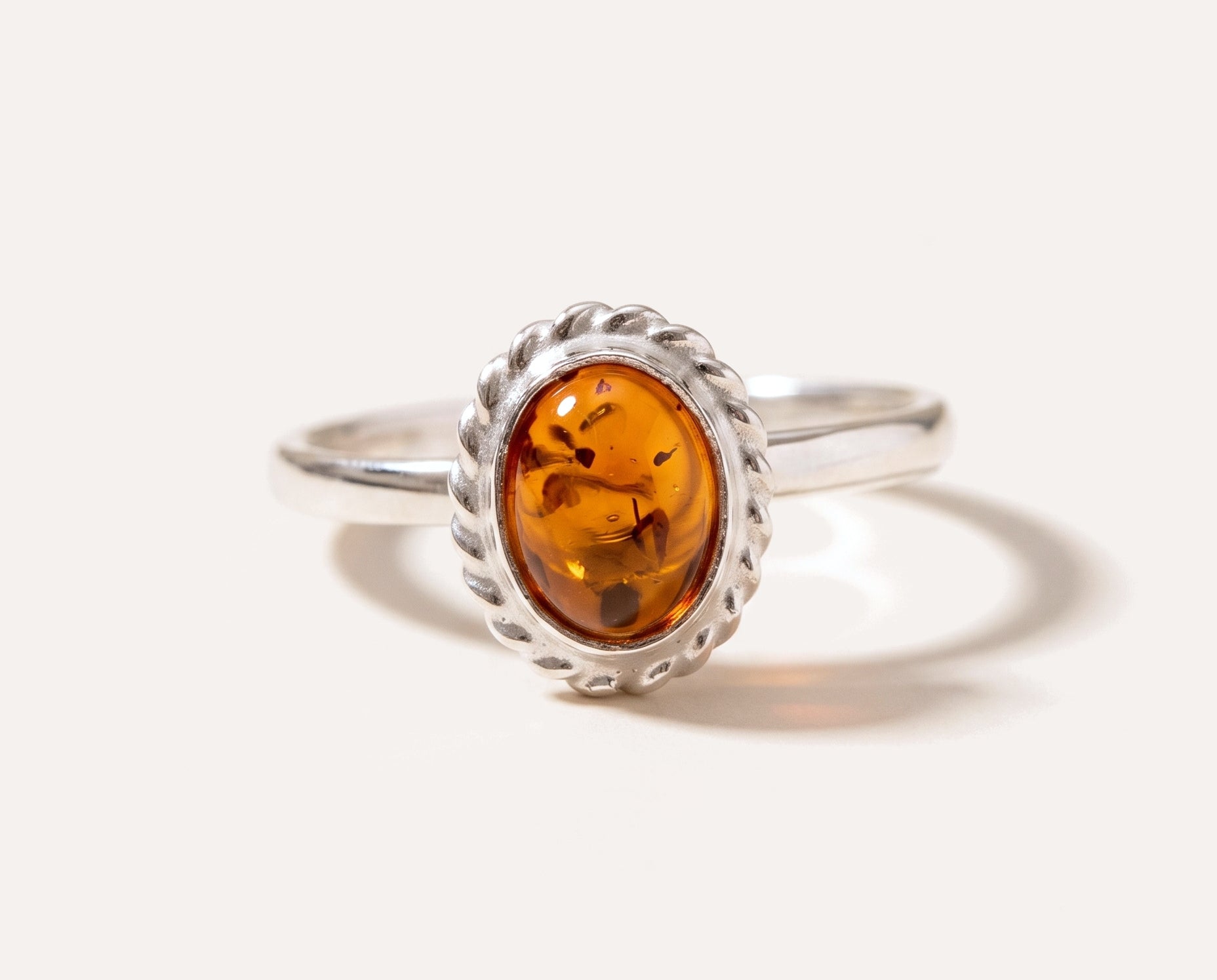 Mini Amber Quintessence Ring — Baltic amber and sterling silver jewellery by Baltic Beauty
