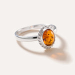 Mini Amber Quintessence Ring — Baltic amber and sterling silver jewellery by Baltic Beauty