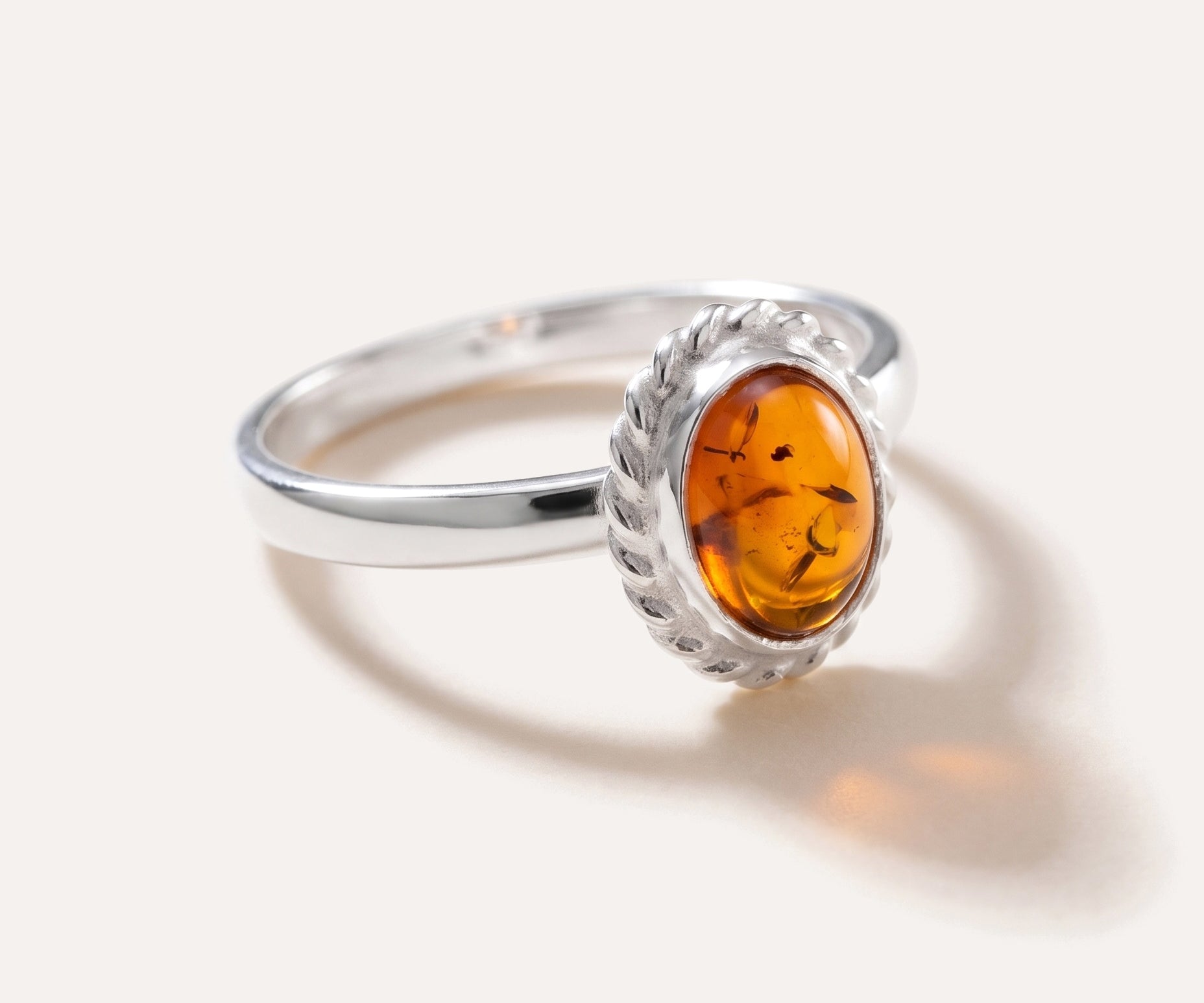 Mini Amber Quintessence Ring — Baltic amber and sterling silver jewellery by Baltic Beauty