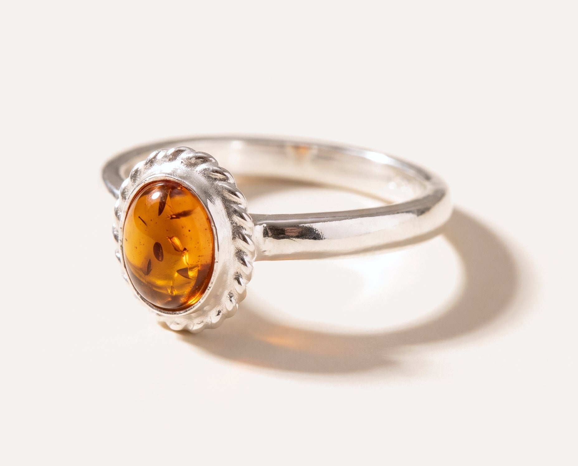 Mini Amber Quintessence Ring — Baltic amber and sterling silver jewellery by Baltic Beauty