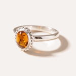 Mini Amber Quintessence Ring — Baltic amber and sterling silver jewellery by Baltic Beauty