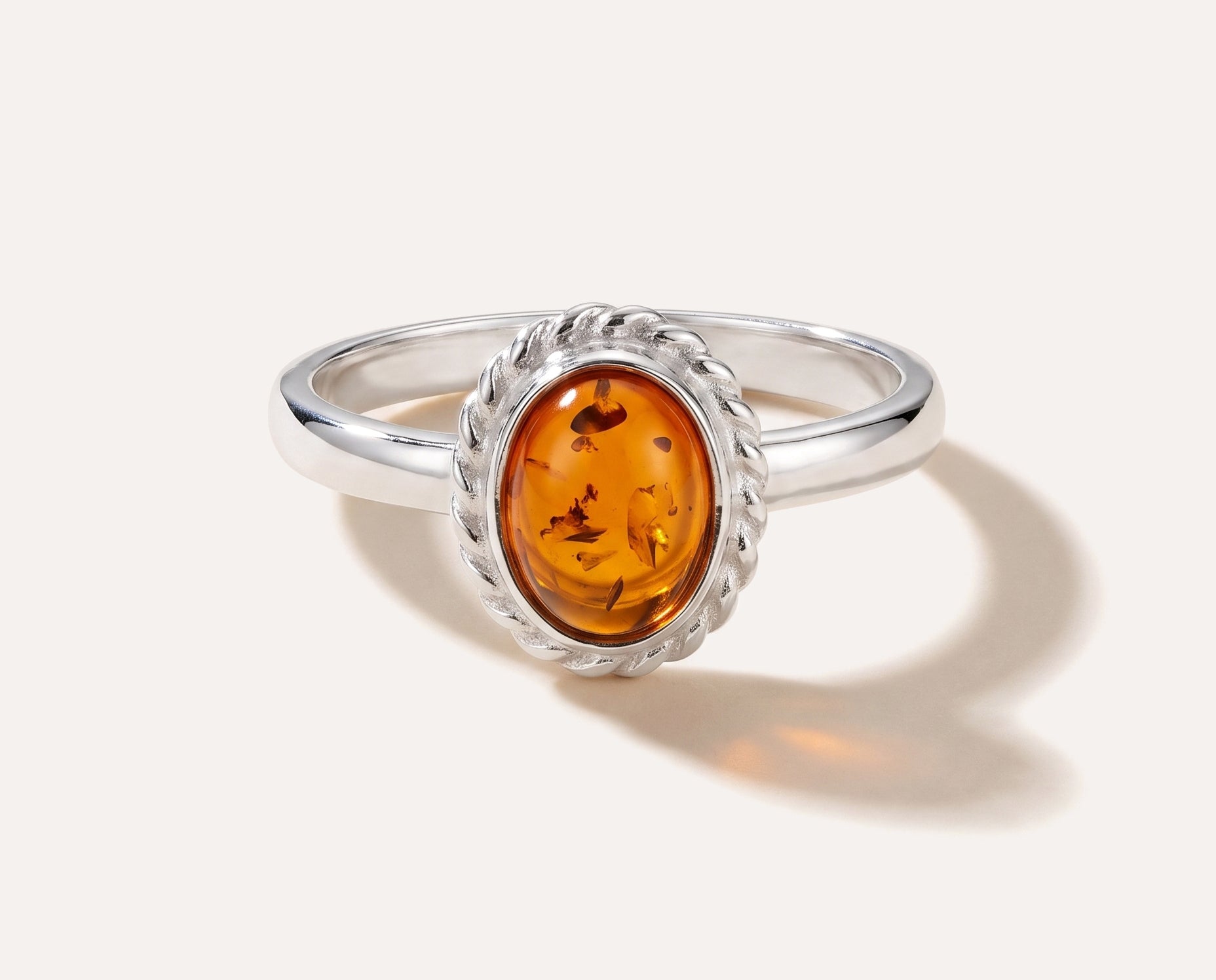 Mini Amber Quintessence Ring — Baltic amber and sterling silver jewellery by Baltic Beauty