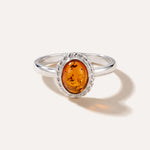 Mini Amber Quintessence Ring — Baltic amber and sterling silver jewellery by Baltic Beauty