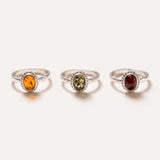 Mini Amber Quintessence Ring — Baltic amber and sterling silver jewellery by Baltic Beauty