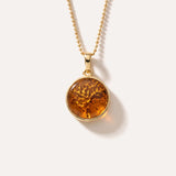 Mini Gold Plated Tree of Life Pendant — Baltic amber and sterling silver jewellery by Baltic Beauty