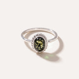 Mini Green Amber Quintessence Ring — Baltic amber and sterling silver jewellery by Baltic Beauty