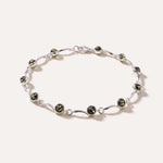 Minimal Green Amber Bracelet — Baltic amber and sterling silver jewellery by Baltic Beauty