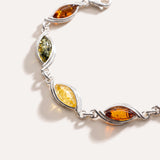 Elegant Multicolour Stone Bracelet — Baltic amber and sterling silver jewellery by Baltic Beauty