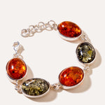Multicolour Amber Serenity Bracelet — Baltic amber and sterling silver jewellery by Baltic Beauty
