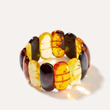 Multicolour Amber Stripe Bracelet — Baltic amber and sterling silver jewellery by Baltic Beauty