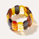 Multicolour Amber Stripe Bracelet — Baltic amber and sterling silver jewellery by Baltic Beauty