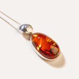 OOAK Amber Dawn Pendant — Baltic amber and sterling silver jewellery by Baltic Beauty