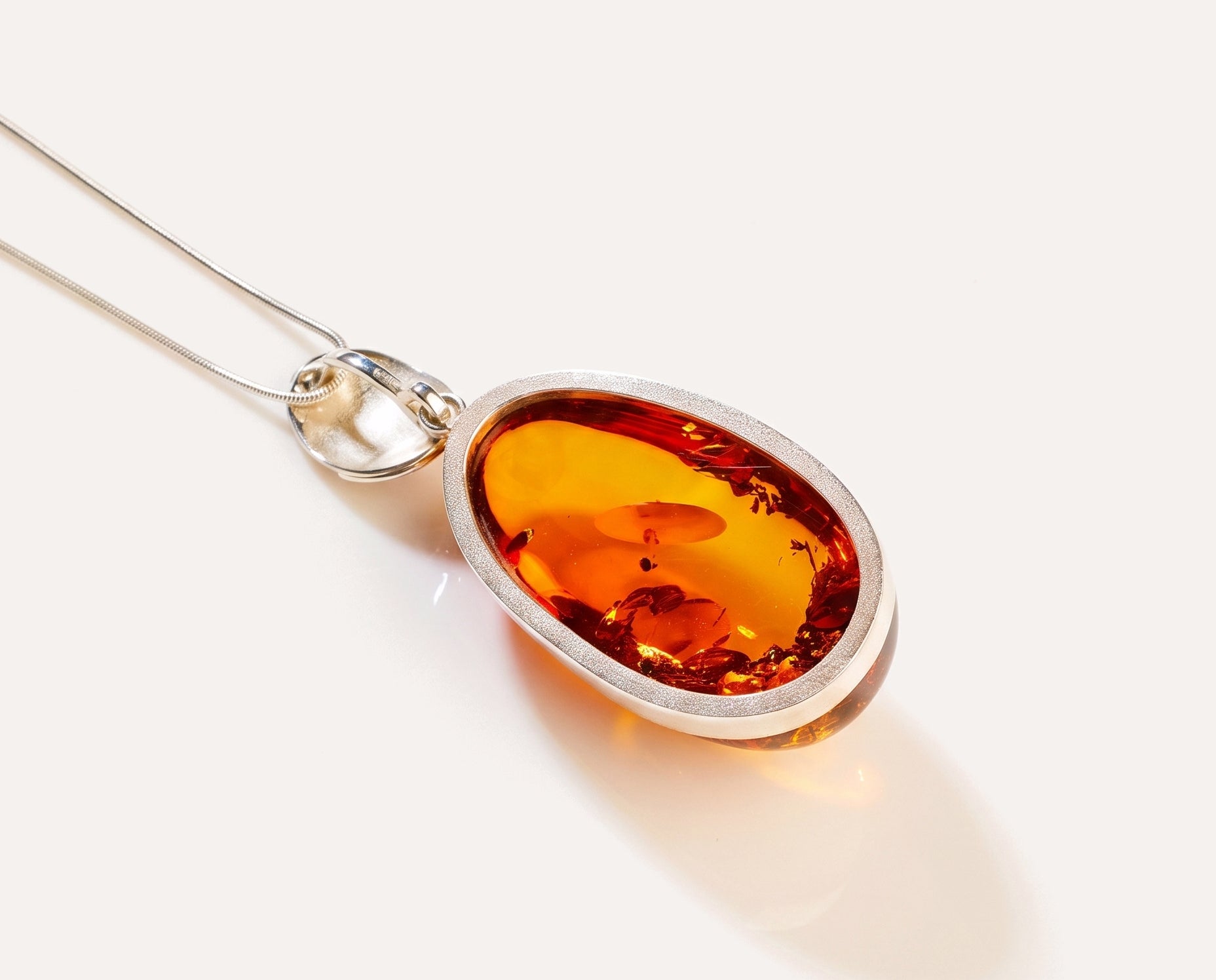 OOAK Amber Dawn Pendant — Baltic amber and sterling silver jewellery by Baltic Beauty