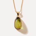 OOAK Green Meadow Glow Pendant — Baltic amber and sterling silver jewellery by Baltic Beauty