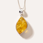 OOAK Honeywave Charm Pendant — Baltic amber and sterling silver jewellery by Baltic Beauty