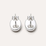 Oval Amber Stud Earrings — Baltic amber and sterling silver jewellery by Baltic Beauty