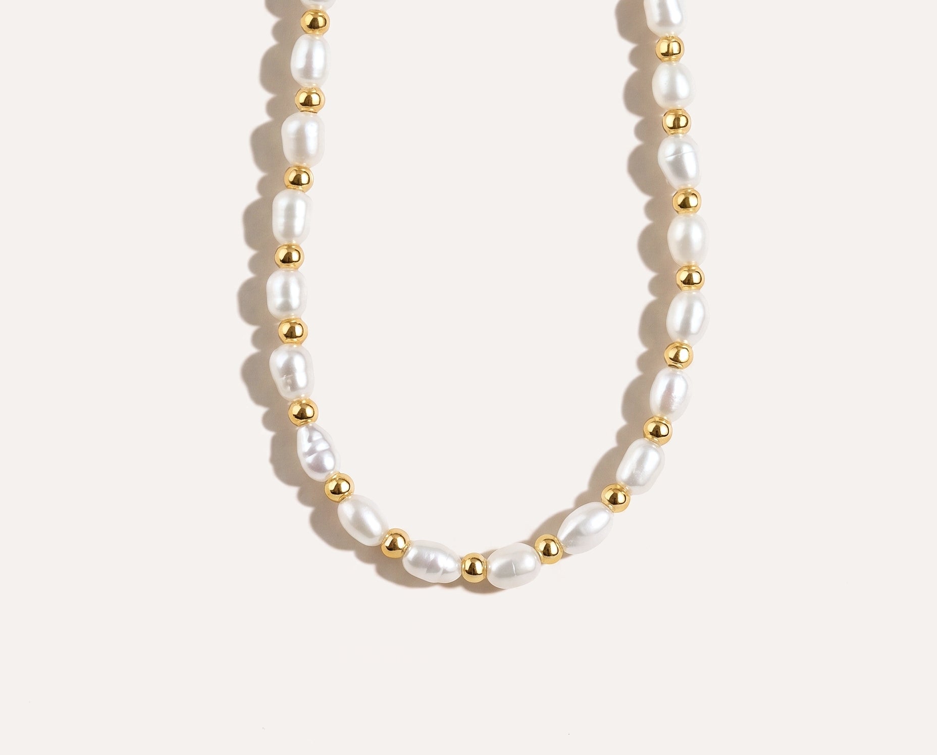 Pearl Link Necklace — Baltic amber and sterling silver jewellery by Baltic Beauty