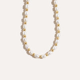 Pearl Link Necklace — Baltic amber and sterling silver jewellery by Baltic Beauty