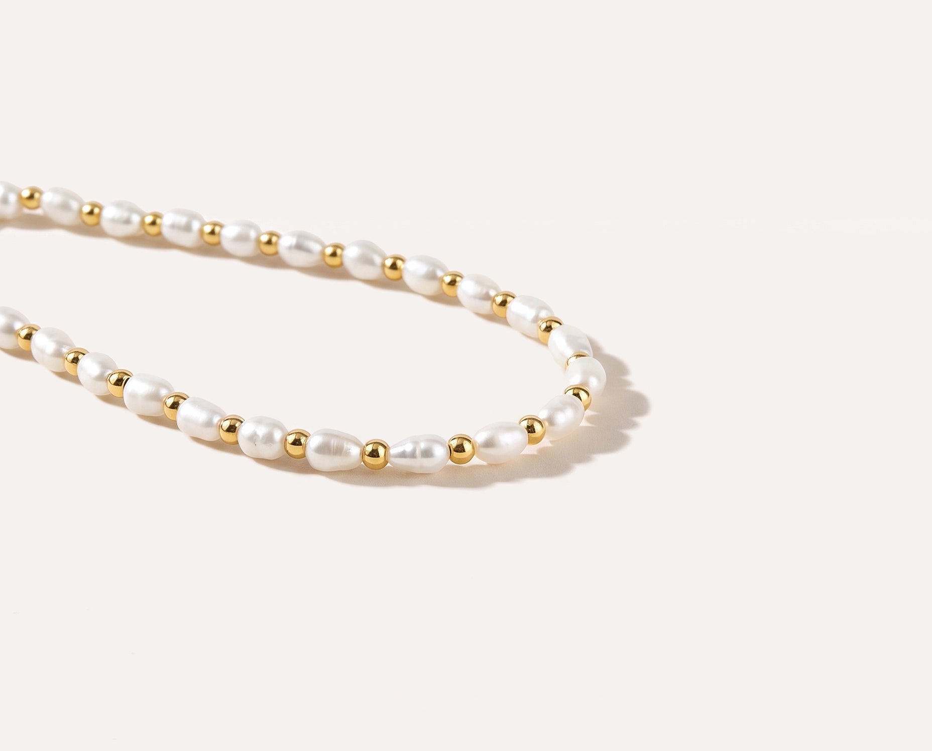 Pearl Link Necklace — Baltic amber and sterling silver jewellery by Baltic Beauty