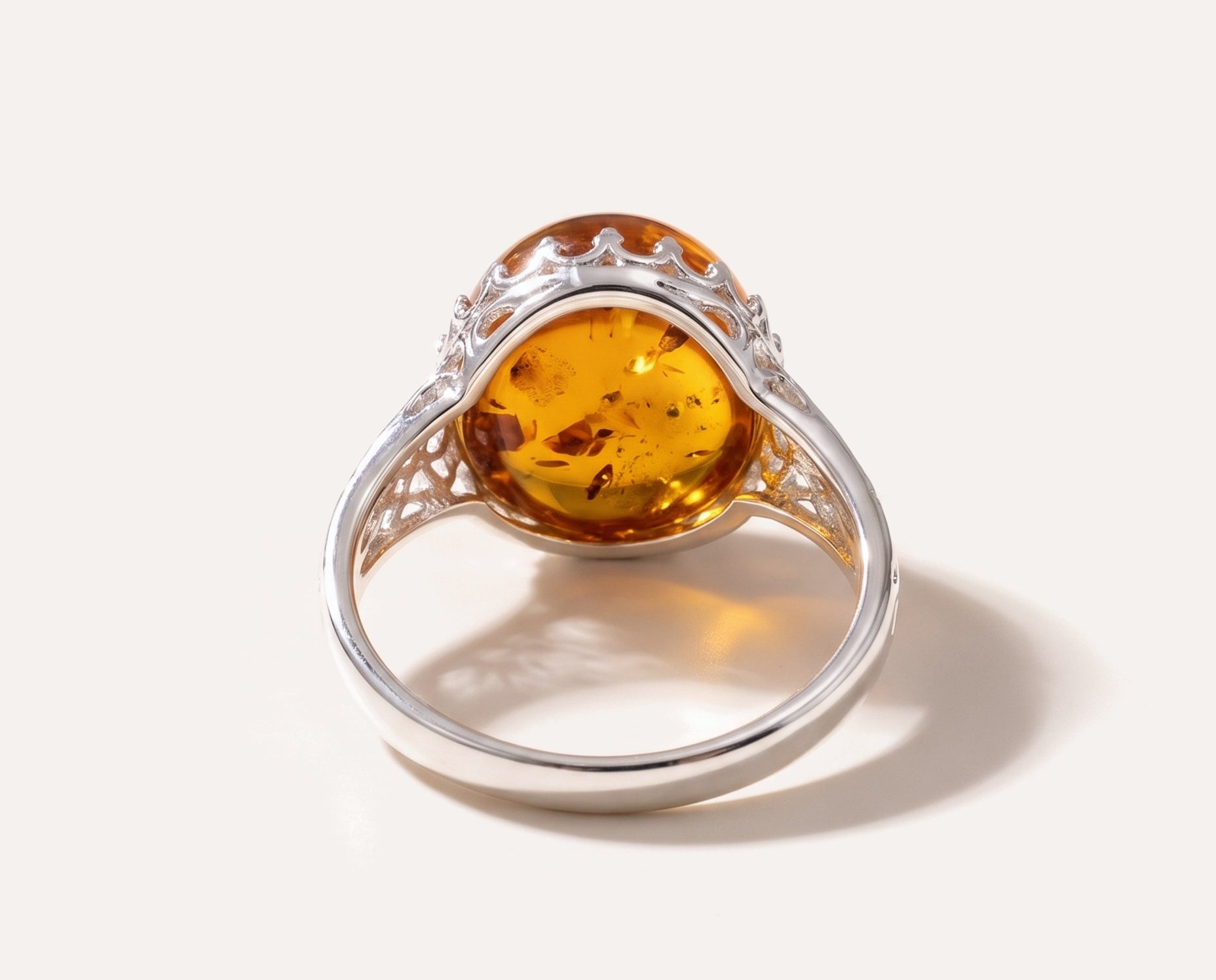 Princess Crown Amber Ring — Baltic amber and sterling silver jewellery by Baltic Beauty