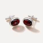 Quintessence Statement Red Amber Cufflinks — Baltic amber and sterling silver jewellery by Baltic Beauty