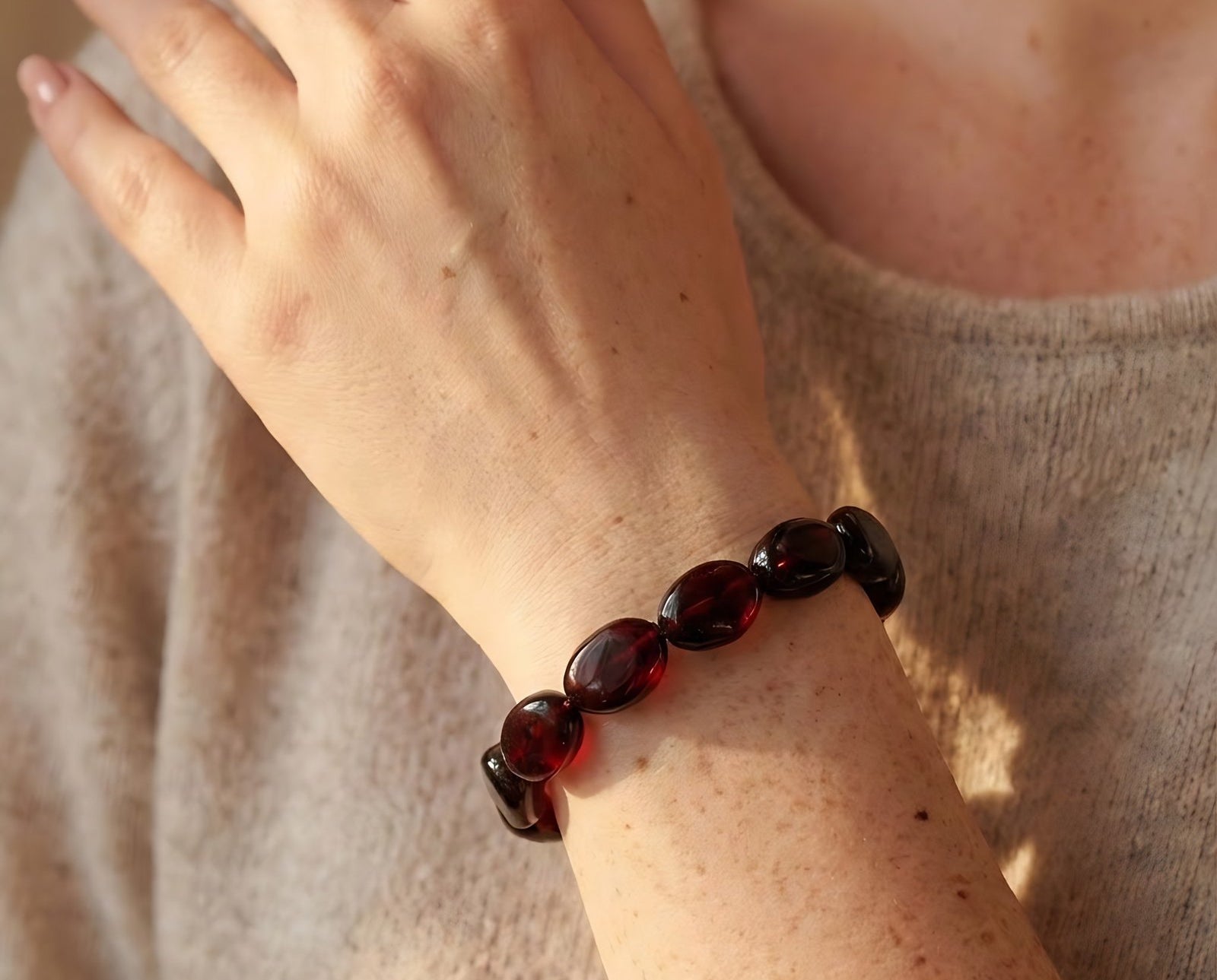 RAW Cherry Bracelet — Baltic amber jewellery by Baltic Beauty