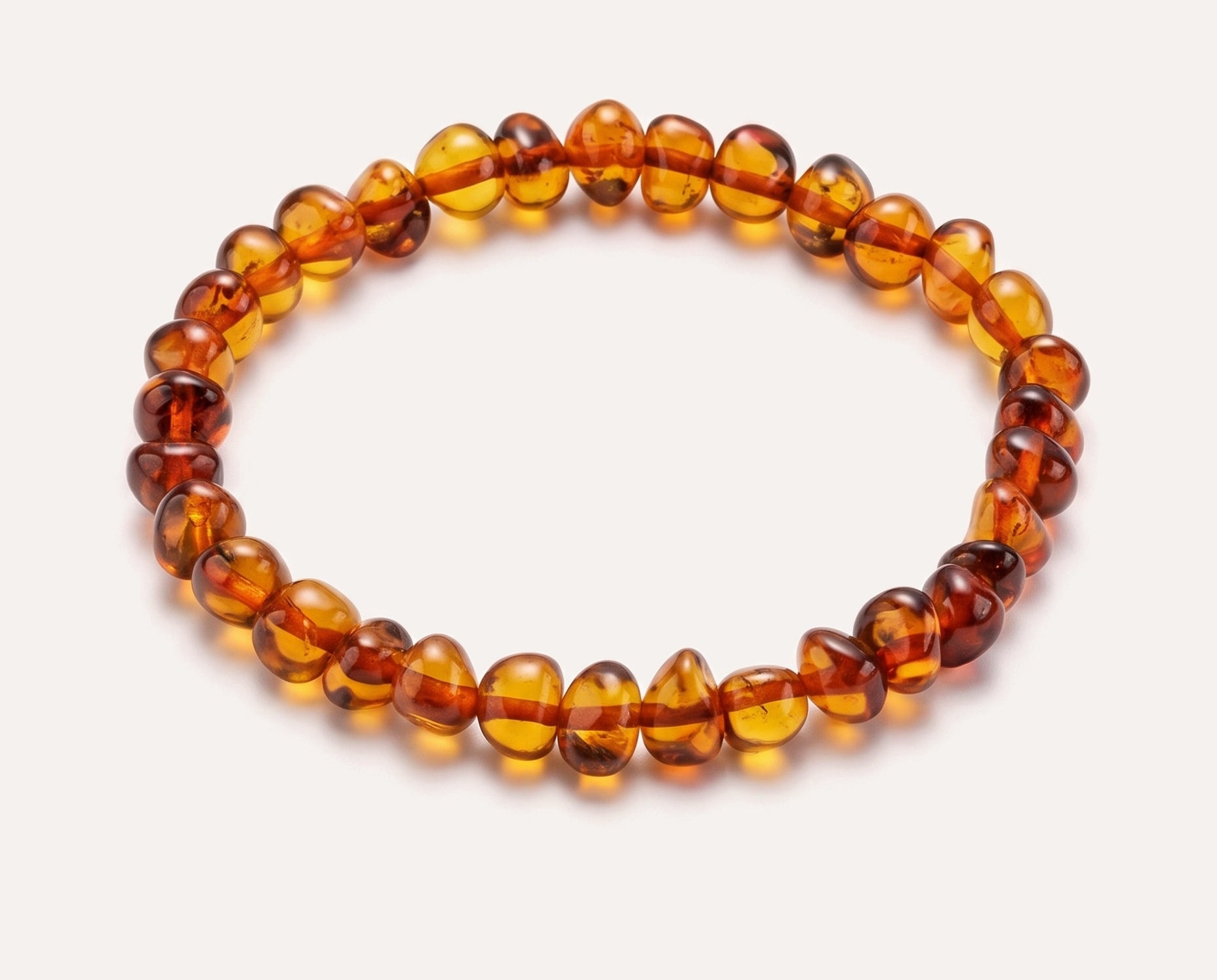 RAW Cognac Organic Bracelet — Baltic amber jewellery by Baltic Beauty