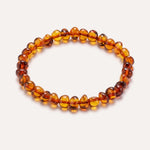 RAW Cognac Organic Bracelet — Baltic amber jewellery by Baltic Beauty