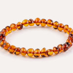 RAW Cognac Organic Bracelet — Baltic amber jewellery by Baltic Beauty