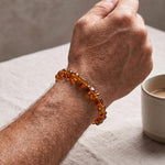 RAW Cognac Organic Bracelet — Baltic amber jewellery by Baltic Beauty