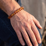 RAW Cognac Organic Bracelet — Baltic amber jewellery by Baltic Beauty
