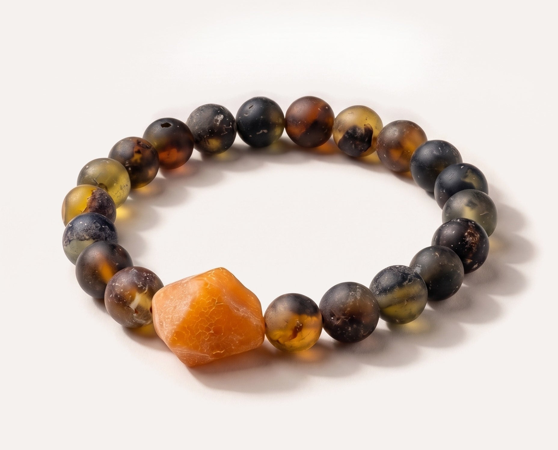 RAW Men's Bracelet — Baltic amber jewellery by Baltic Beauty