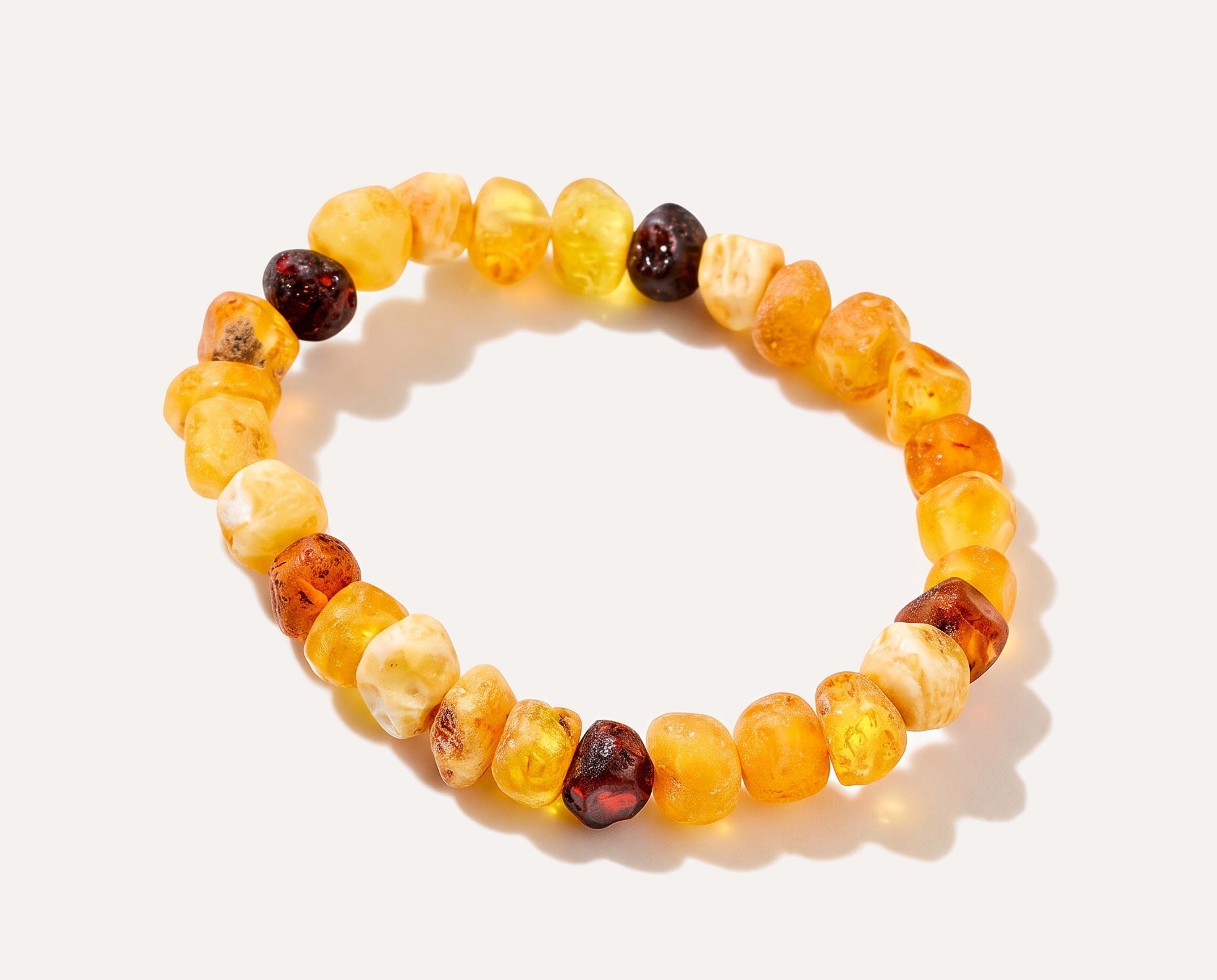 RAW Multi-tone Unisex Bracelet — Baltic amber and sterling silver jewellery by Baltic Beauty