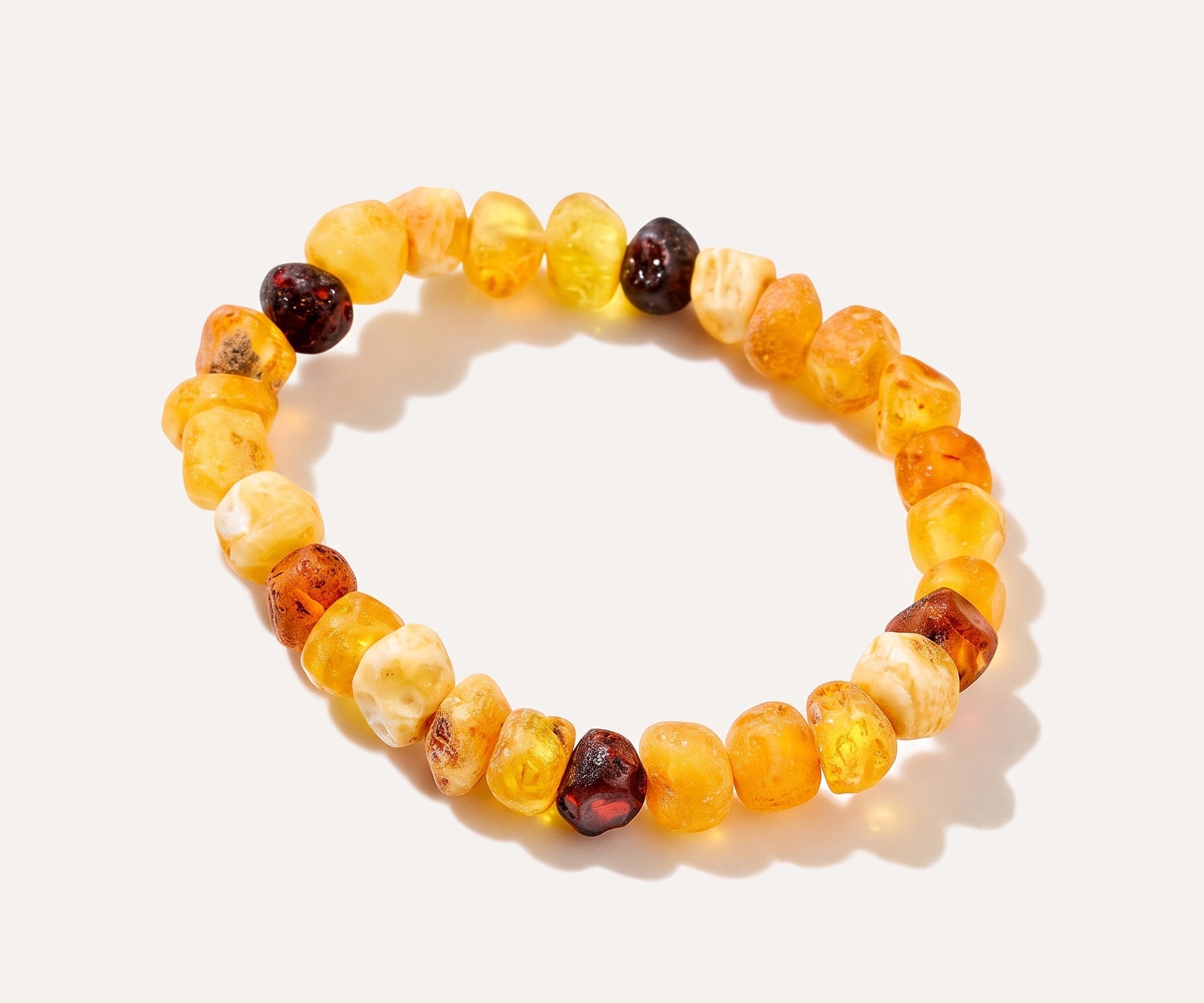 RAW Multi-tone Unisex Bracelet — Baltic amber and sterling silver jewellery by Baltic Beauty