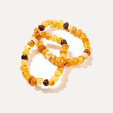 RAW Multi-tone Unisex Bracelet — Baltic amber and sterling silver jewellery by Baltic Beauty
