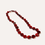 RAW Round Cherry Amber Necklace — Baltic amber and sterling silver jewellery by Baltic Beauty