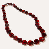 RAW Round Cherry Amber Necklace — Baltic amber and sterling silver jewellery by Baltic Beauty
