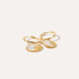 Ray of Sun Mother of Pearl Earrings — Baltic amber and sterling silver jewellery by Baltic Beauty