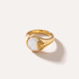 Ray of Sun Mother of Pearl Ring — Baltic amber and sterling silver jewellery by Baltic Beauty