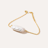 Rectangle Pearl Bracelet — Baltic amber and sterling silver jewellery by Baltic Beauty