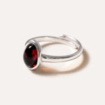 Cherry Amber ELEMENT Stacking Ring — Baltic amber and sterling silver jewellery by Baltic Beauty