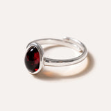 Cherry Amber ELEMENT Stacking Ring — Baltic amber and sterling silver jewellery by Baltic Beauty