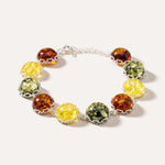 Round Candy Amber Bracelet — Baltic amber and sterling silver jewellery by Baltic Beauty